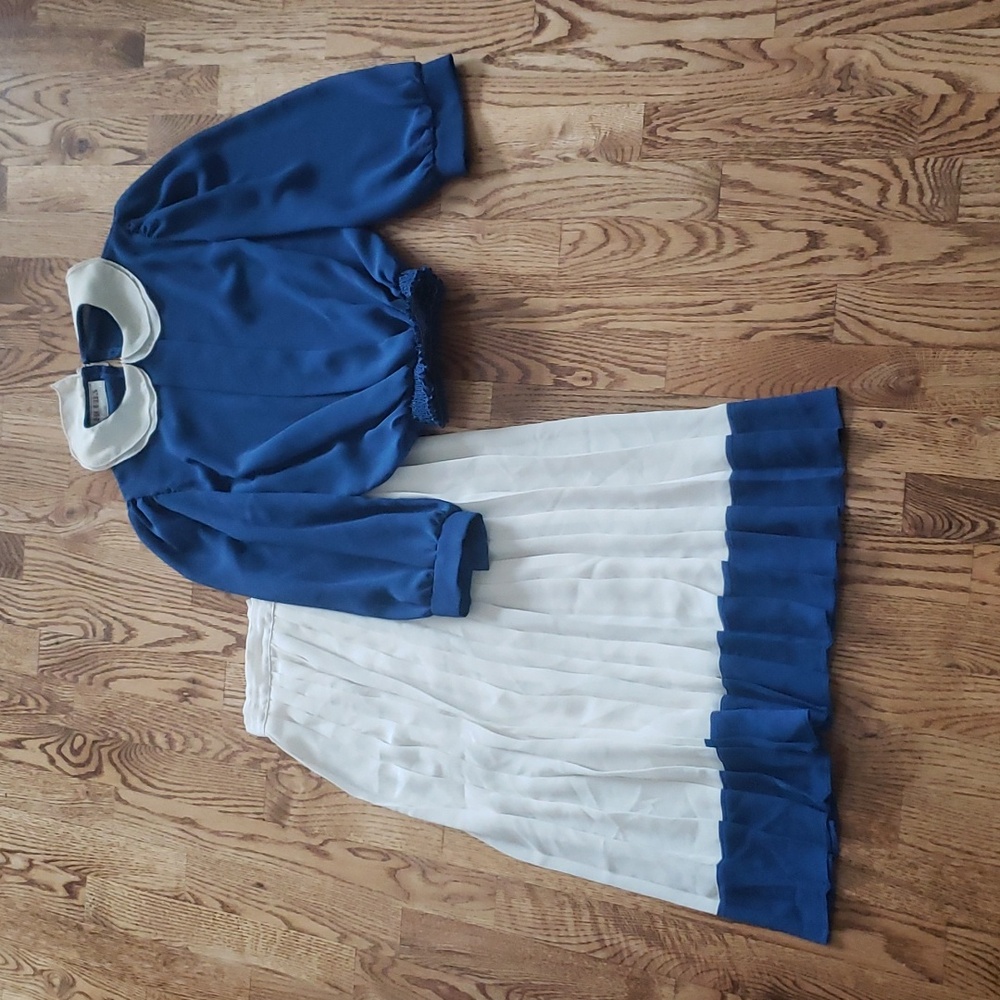 (XS) Memories From Fairweather Color Block Coord Set Vintage 60s 50s Style